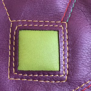 Sac à Dos Violet Décors Carrés de Couleurs