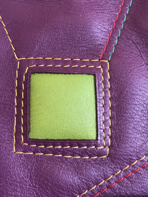 Sac à Dos Violet Décors Carrés de Couleurs