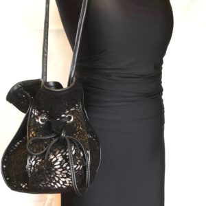 Sac Boule Noir motifs Argentés