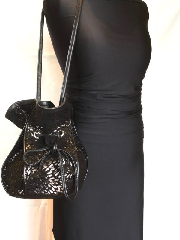 Sac Boule Noir motifs Argentés