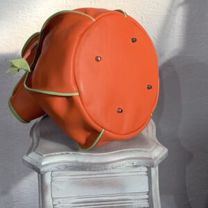 Sac Boule Orange, liséré vert