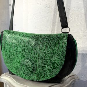 La Besace d'Ivy, Motif Verts sur fond Noir