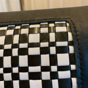 La Besace d'Ivy Noir Rabat en Damier