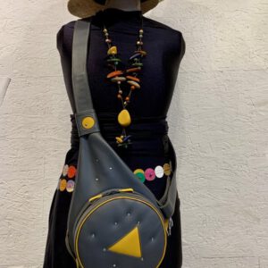 Sac P&P's Gris, Triangle Jaune