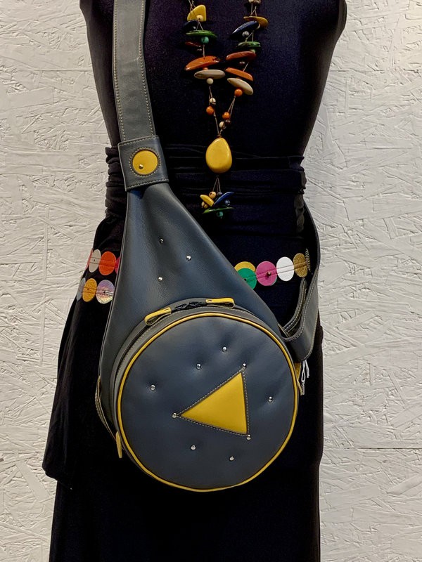 Sac P&P's Gris, Triangle Jaune