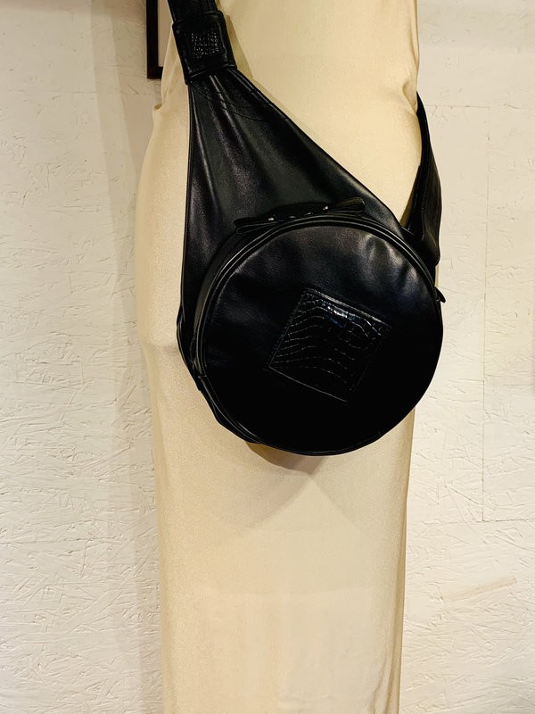 Sac P&P's Noir, motif Croco