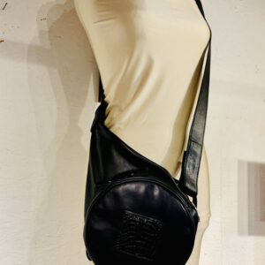 Sac P&P's Noir, motif Croco