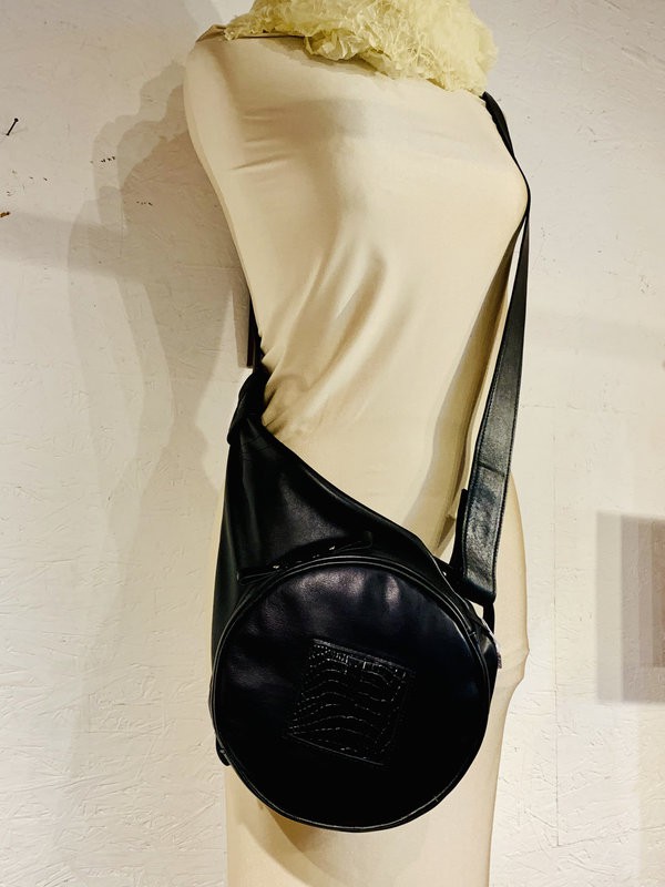 Sac P&P's Noir, motif Croco