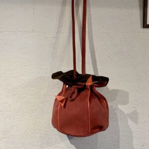 Sac Boule Vieux Rose, Nubuk