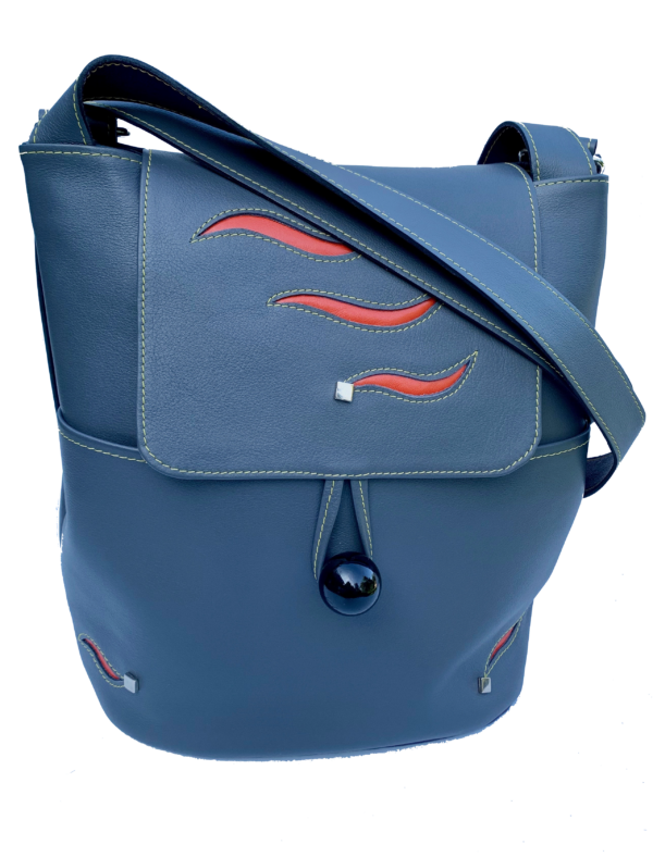 Sac à dos Gris décor Orange