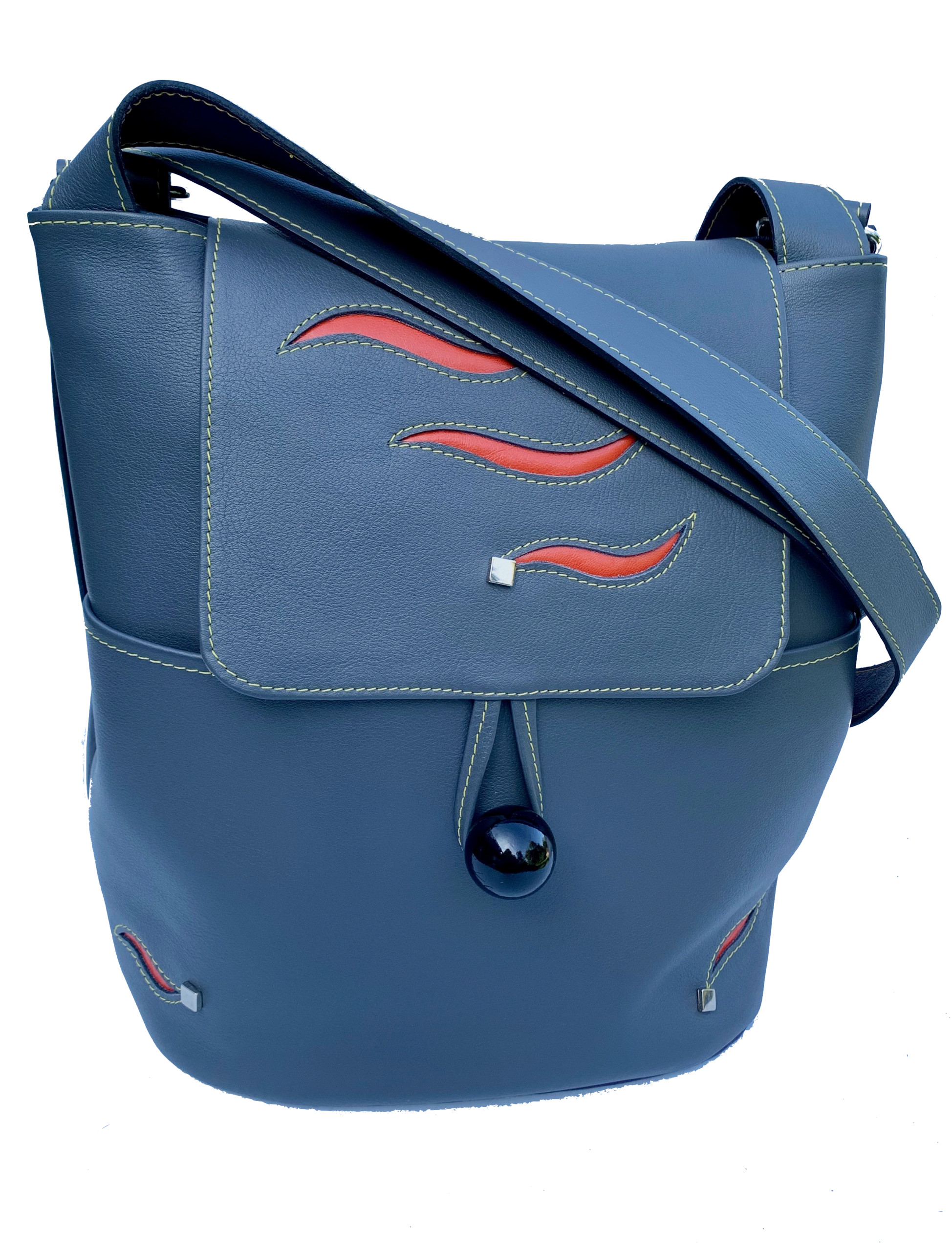 Sac à dos Gris décor Orange – Image 2