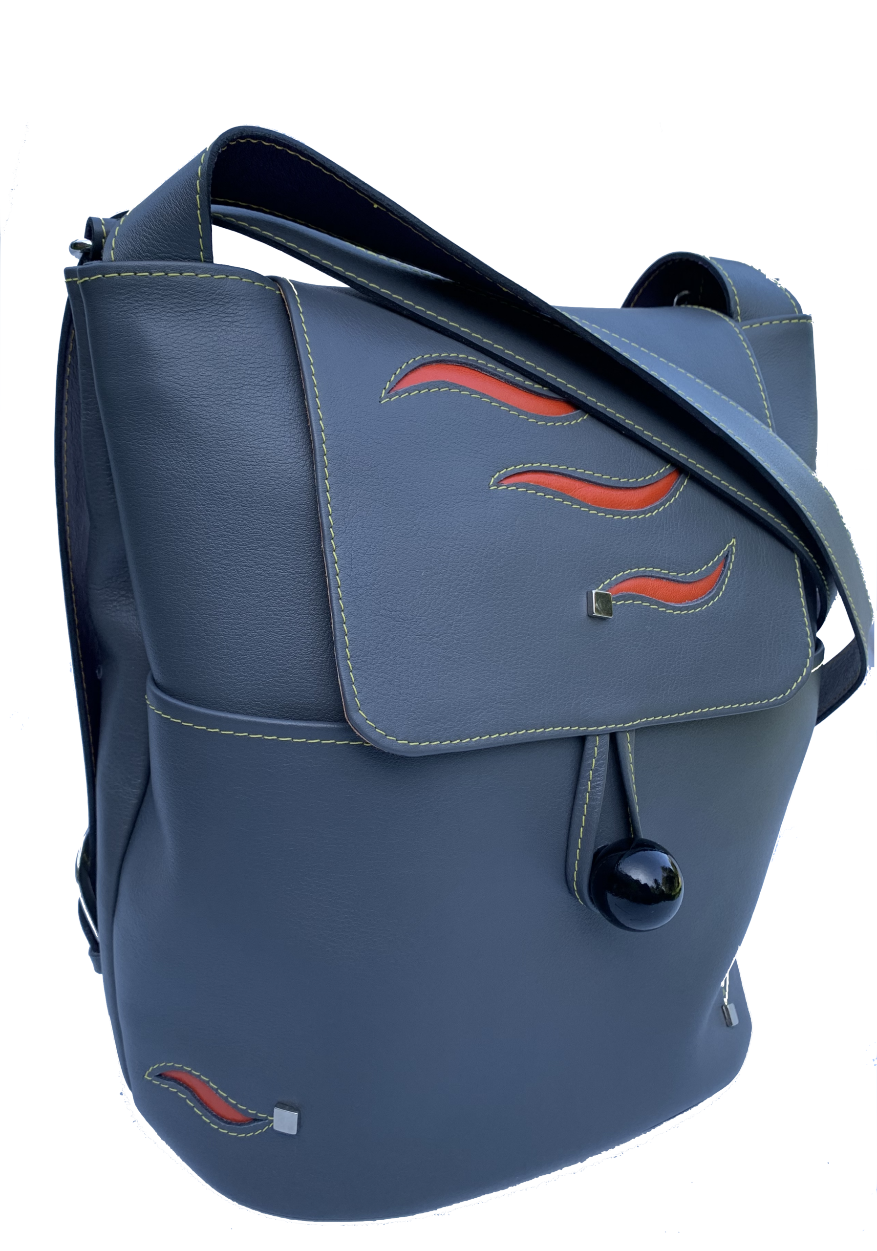 Sac à dos Gris décor Orange – Image 1