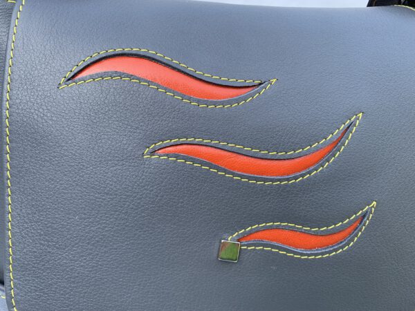 Sac à dos Gris décor Orange